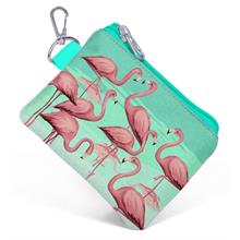 Coral High Yeşil Flamingo Bozuk Para Çantası - Kız