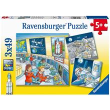 Ravensburger 3x49 Parça Tom la Uzayda Çocuk Puzzle