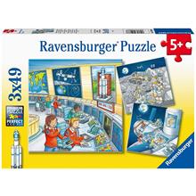 Ravensburger 3x49 Parça Tom la Uzayda Çocuk Puzzle
