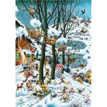 Heye 1000 Parça Paradise in Winter Karikatür Puzzle - Michael Ryba