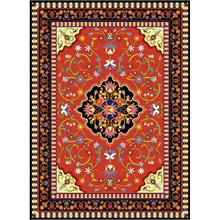 Nova Puzzle 1000 Parça Kırmızı Antik Halı Desenli Puzzle