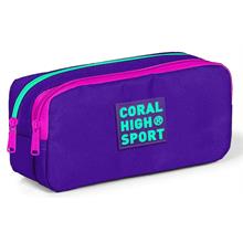 Coral High Sport İki Gözlü Mor Kalem Çantası