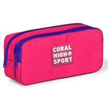 Coral High Sport İki Gözlü Neon Mercan Kalem Çantası