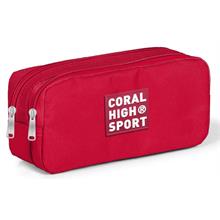 Coral High Sport Kırmızı Kalem Çantası - İki Gözlü