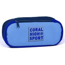 Coral High Sport Derin Mavi Lacivert İç Bölmeli Oval Kalem Çantası