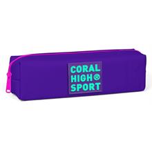 Coral High Sport Tek Bölmeli Mor Kalem Çantası