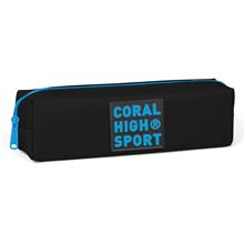 Coral High Sport Tek Bölmeli Siyah-Mavi Kalemlik