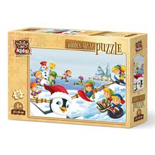 Art Kids Kış Sporcuları 25 Parça Ahşap Puzzle