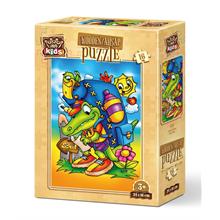 Art Kids Okul Yolu 16 Parça Ahşap Puzzle