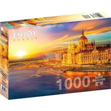 Enjoy 1000 Parça Gün Batımında Macaristan Parlamentosu Puzzle