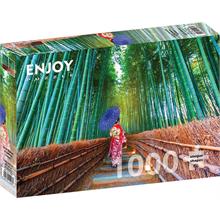 Enjoy 1000 Parça Bambu Ormanında Asyalı Kadın Puzzle