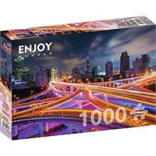 Enjoy 1000 Parça Gece Şangay Şehir Merkezi Puzzle