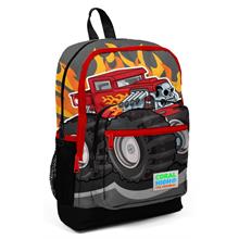 Coral High Kırmızı Monster Truck Baskılı İlkokul ve Günlük Sırt Çantası - Erkek Çocuk
