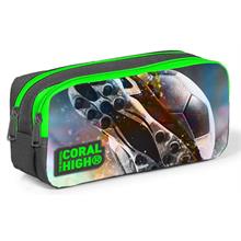 Coral High Futbol Baskılı İki Bölmeli Kalem Çantası -Erkek Çocuk
