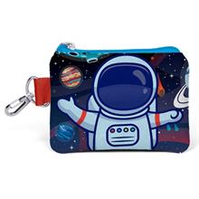 Coral High Mavi Astronot Baskılı Bozuk Para Çantası - Erkek Çocuk