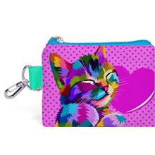 Coral High Sevimli Kedi Desenli Bozuk Para Çantası - Kız Çocuk
