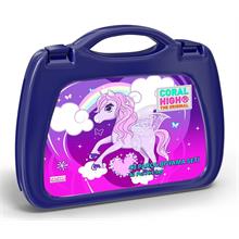 Coral High Mor Flamingo Desenli Boyama Seti (43 Parça) - Kız Çocuk