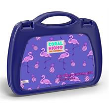 Coral High Mor Flamingo Baskılı Boyama Seti (43 Parça) - Kız Çocuk