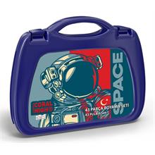 Coral High Astronot Desenli Boyama Seti (43 Parça) - Erkek Çocuk