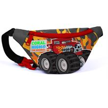 Coral High Kırmızı Monster Truck Baskılı Bel Çantası - Erkek Çocuk
