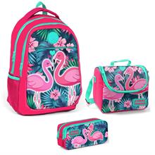 Coral High Narçiçeği Flamingo Kız Çocuk İlkokul Çanta Seti - Kız Çocuk