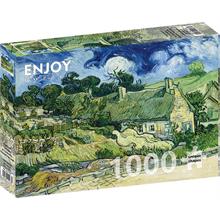 Enjoy 1000 Parça Vincent Van Gogh: Thatched Cottages at Cordeville Puzzle