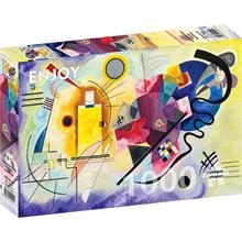 Enjoy 1000 Parça Sarı Kırmızı Mavi Soyut Puzzle - Vassily Kandinsky