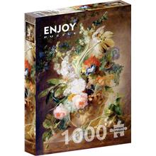 Enjoy 1000 Parça Çiçekli Vazo Puzzle