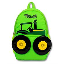 Cennec Yeşil Traktör Erkek Çocuk İlkokul Çantası - Üç Bölmeli