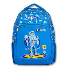 Cennec Mavi Robot Baskılı İlkokul Sırt Çantası - Erkek Çocuk