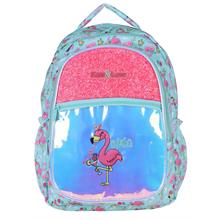 Kaukko Kids&Love Flamingo Aynalı Taşlı İlkokul Sırt Çantası - Kız Çocuk