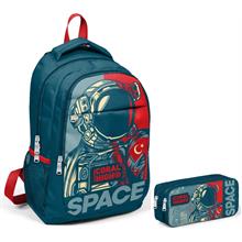 Coral High Astronot  Erkek Çocuk İlkokul Çantası ve Kalemlik Seti