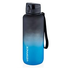 Uzspace 1500 ml Siyah/Mavi Gradyan Mega Boy Spor ve Günlük Matara