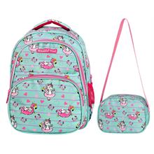 Waddell Çanta Açık Yeşil Unicorn Okul Çantası Seti - Waddell Bag Sırt Çantası+Beslenme Çantası