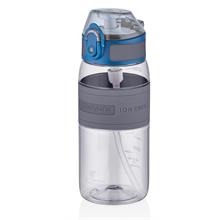 Uzspace 440 ml Gri Pipetli Tritan Çocuk Okul Su Matarası