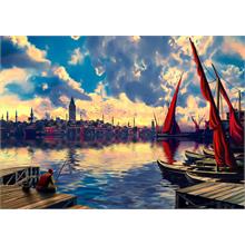 CarettaPuzzle® Kırmızı Yelkenliler 1000 Parça Puzzle