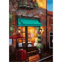 CarettaPuzzle® MaviTenteli Cafe 1000 Parça Puzzle