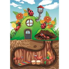 CarettaPuzzle® Karıncanın Yeraltındaki Evi 96 Parça Eğitici Çocuk Puzzle