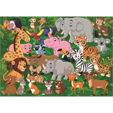 CarettaPuzzle® Ormandaki Arkadaşlık  96 Parça Eğitici Çocuk Puzzle