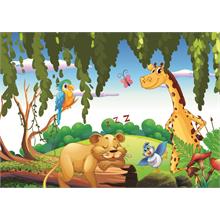 CarettaPuzzle® Uykucu Aslan ve Arkadaşları 54 Parça Eğitici Çocuk Puzzle/Yapboz