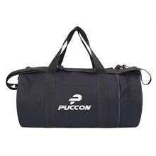 Puccon Omuz Askılı Unisex Siyah Silindir Seyahat Fitness ve Spor Çantası