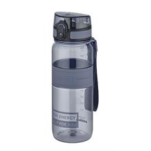 Uzspace 650 ml Kabuk Gri Tritan Kırılmaz Spor Matara/Suluk - Çift Kademeli Kapak