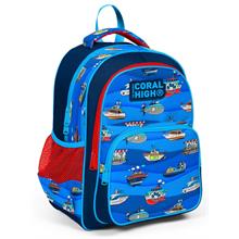 Coral High Lacivert Mavi Gemiler İlkokul Okul Sırt Çantası - Erkek Çocuk