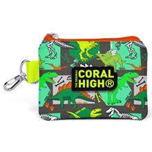 Coral High Yeşil Dinazorlar Bozuk Para Çantası - Erkek Çocuk