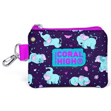 Coral High Mor Fil Bozuk Para Çantası - Kız Çocuk