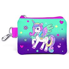 Coral High Mor Yeşil Unicorn Bozuk Para Çantası - Kız Çocuk