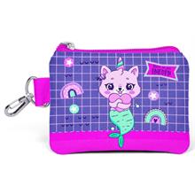 Coral High Mor Pembe Unicorn Kedi Bozuk Para Çantası - Kız Çocuk