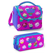 Coral High Mor Cupcake Kız Çocuk Beslenme Çantası Seti