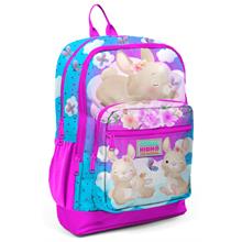Coral High Mavi Pembe Tavşan İlkokul ve Günlük Sırt Çantası - Kız Çocuk - USB Soketli