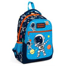 Coral High Üç Gözlü Erkek Çocuk İlk ve Orta Okul Çantası - Lacivert Mavi Astronot